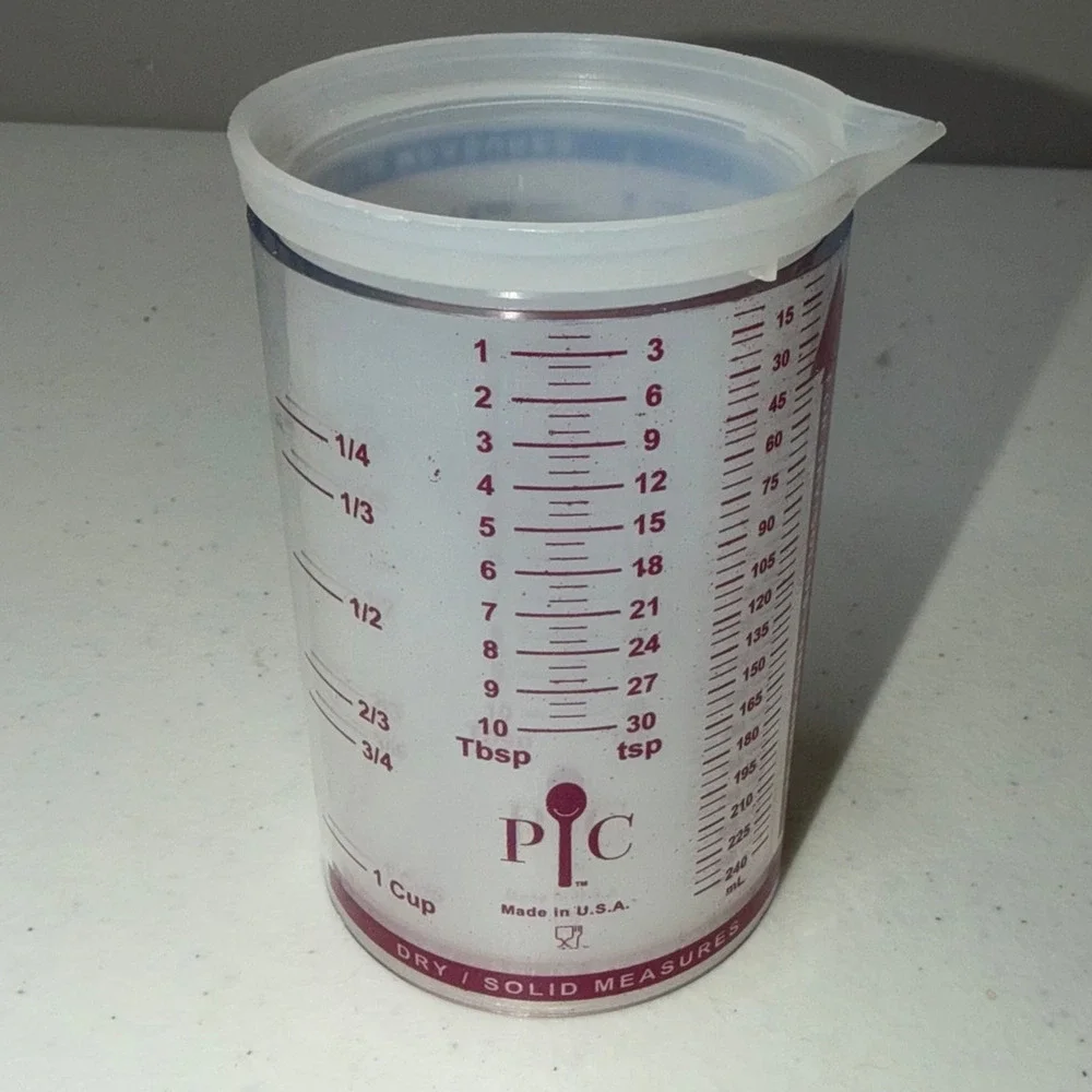 Pampered Chef Measure All 1 Cup #2236 – 8 oz Adjustable Wet or Dry Ingredients
